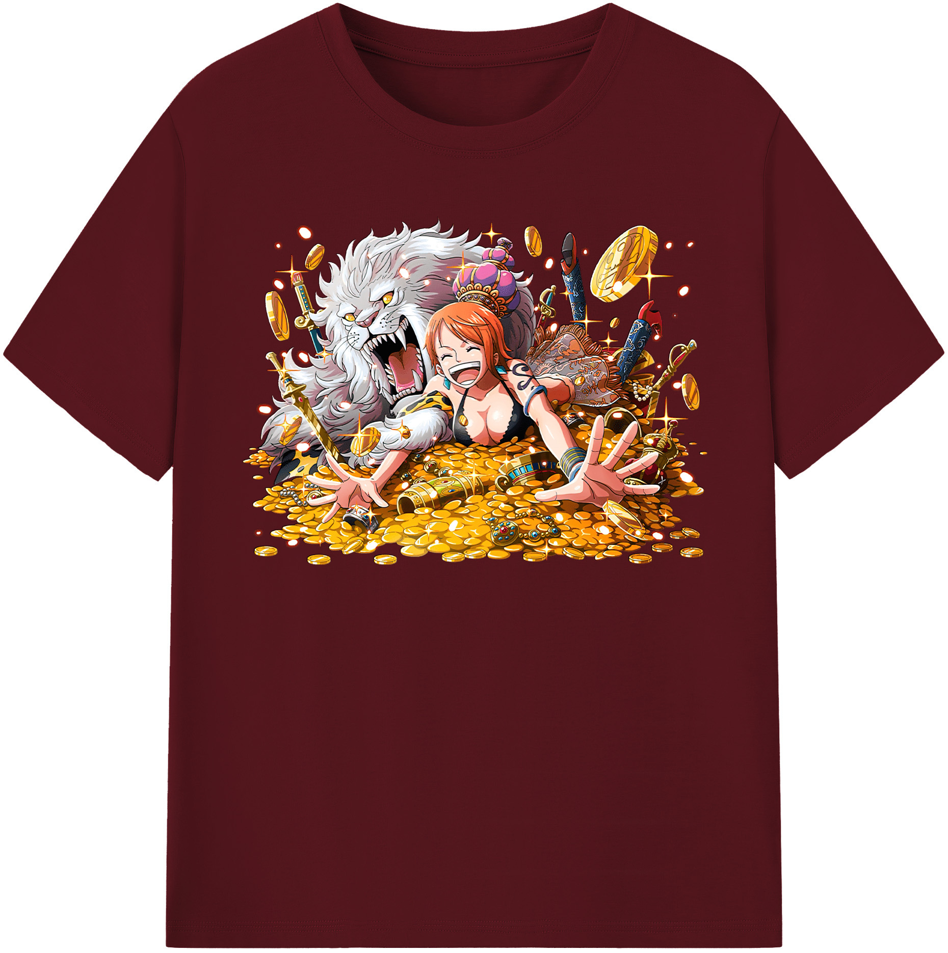 ワンピース ナミ ONE PIECE Nami 綿100％半袖Tシャツ（フロントプリント）